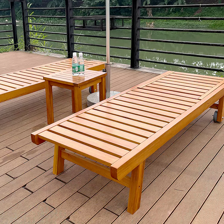 Commercial Outdoor Sun Lounger for Hotel and Resort