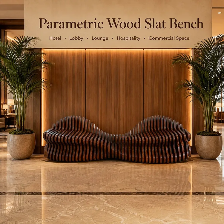 Custom Parametric Wood Bench